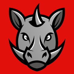 head of a rhinoceros