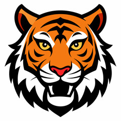 tiger head vector illustration