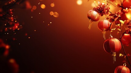 Chinese New Years, A red background with a bunch of red