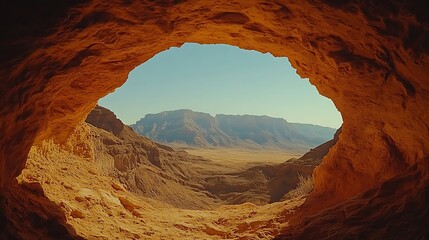 Beautiful View of the Red Rocks in Canyonlands National Park Against a Clear Sky