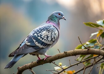 pigeon on branch