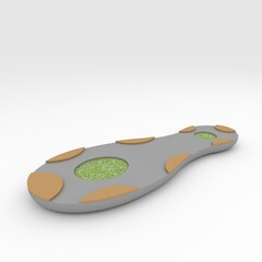 3d render bench park design element. Furniture Collection