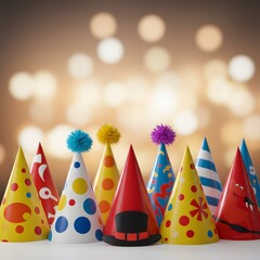 Obraz premium Birthday´s hat background 