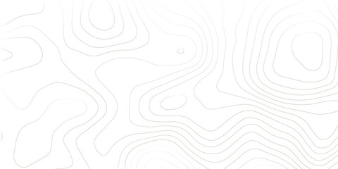 Abstract black and white topographic contours lines of mountains. Topography map art curve drawing. vector illustration.