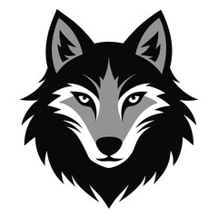 Fototapeta premium Angry wolf with sword vector 
