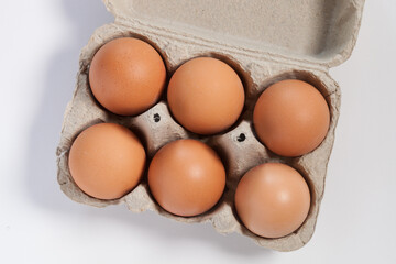 Boîte de six œufs