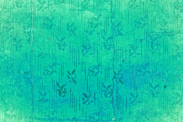 Green vintage wallpaper. Perfect grunge background..