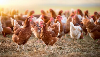 養鶏場の鶏たちのイメージ３