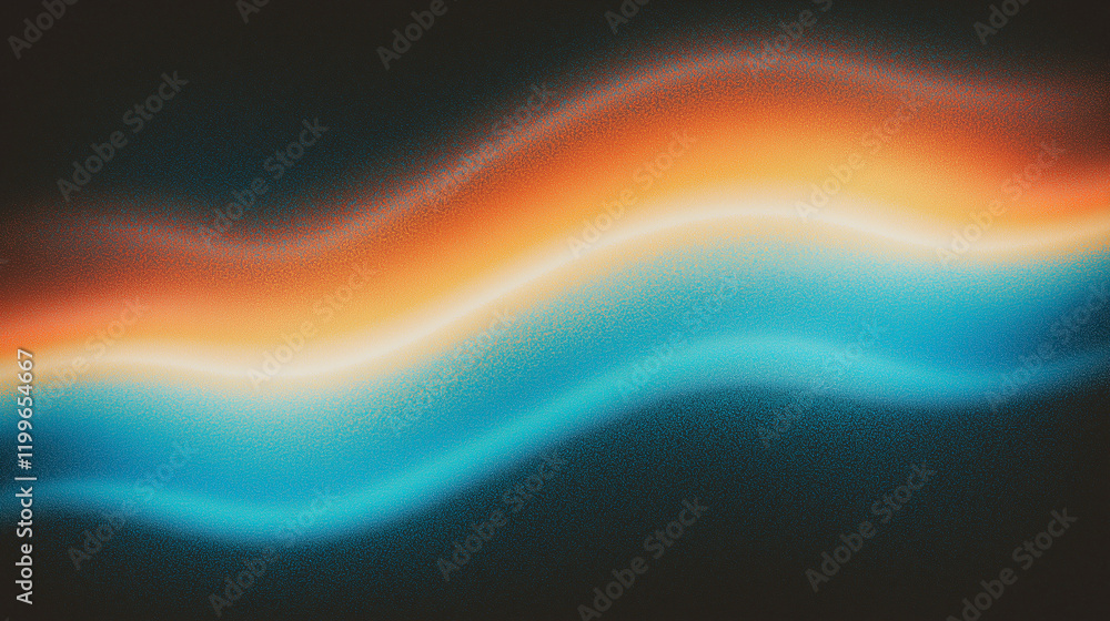 Poster abstract gradient background with blue, brown, and orange tones featuring grainy texture and soft li