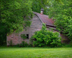 Old red barn