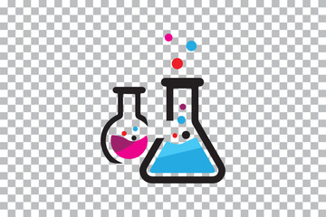  Chemistry vector icon isolate on transparent background