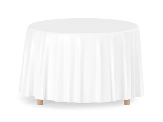 An image of a Tablecloth isolated on a white background