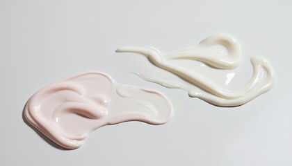 Silky Smooth Skincare and Cosmetic Textures: Close-up Detailed View of Cream, Lotion, Gel, Serum, Balm, Foam, Powder, Oil, Mousse, Paste, Emulsion, Stick, Tint, Essence, Clay, Sheet Mask, Ampoule, Liq