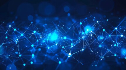 Dynamic Abstract Blue Tech Background with Futuristic Patterns and Digital Design Elements for Modern Technology Concepts