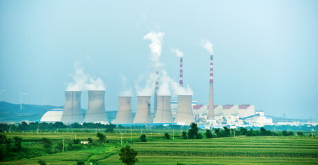 Cooling towers of power plant