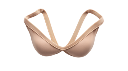 A stylish, nude bra designed for comfort and support, featuring soft fabric and a seamless finish. Perfect for everyday wear.