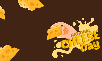 national cheese day vector