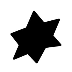 Hand drawn Star doodle silhouette 