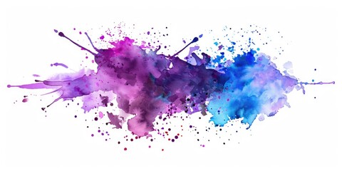 Obraz premium Vivid splashes of color, dripping paint in abstract style. Ideal for wall art or creative design projects.