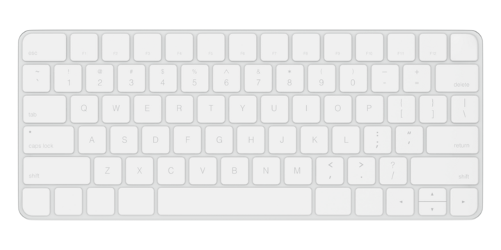 Computer keyboard png, transparent background