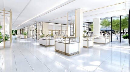 Luxury Jewelry Store Interior Design  Modern Retail Space