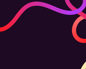 bright, neon squiggle shapes with smooth curves and loops. vivid colors transition through seamless gradients, blending hues like pink, blue, green, and orange, creating a playful, dynamic effect.