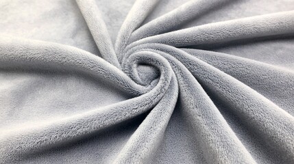 close-up of a soft fleece fabric with a cozy texture and smooth finish, focusing on the gentle fibers. Close-up, pattern, details, textiles  © PB Studio