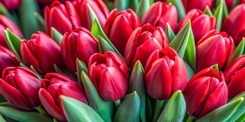 Fototapeta premium bouquet of pink tulips, close up on bouquet view