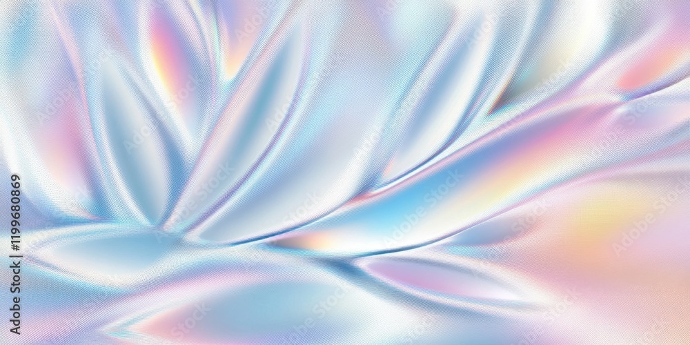 Poster abstract pastel iridescent texture with soft gradient and fluid motion design
