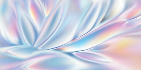 Abstract pastel iridescent texture with soft gradient and fluid motion design
