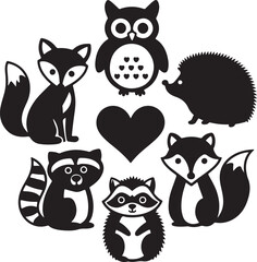 Obraz premium A cute animal collect vector image