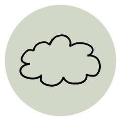 PNG weather IG story cover template, transparent background