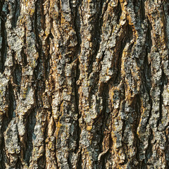 Textured seamless pattern of natural tree bark showcasing intricate grooves and colors perfect for background design or artistic projects