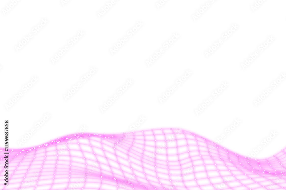 Poster pink 3d wave pattern design element