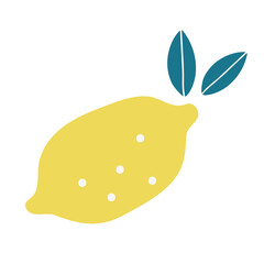 Lemon logo food icon png flat design illustration