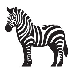 Fototapeta premium Zebra logo template isolated brand identity icon abstract vector