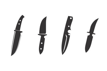 Knife isolated on white background.