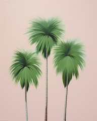 Obraz premium background with palm trees