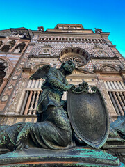 Obraz premium Colleoni Chapel in Bergamo Alta panoramic view