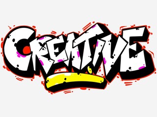 graffiti font creative, digital font creative with a cool and unique style
