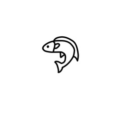 Fish Line Icon