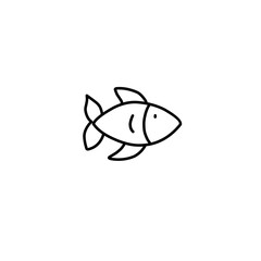 Fish Line Icon