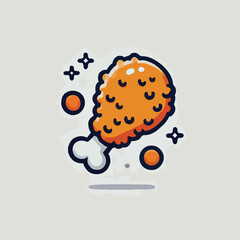 Crispy fried chicken ready to eat