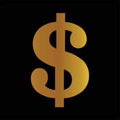 golden dollar sign