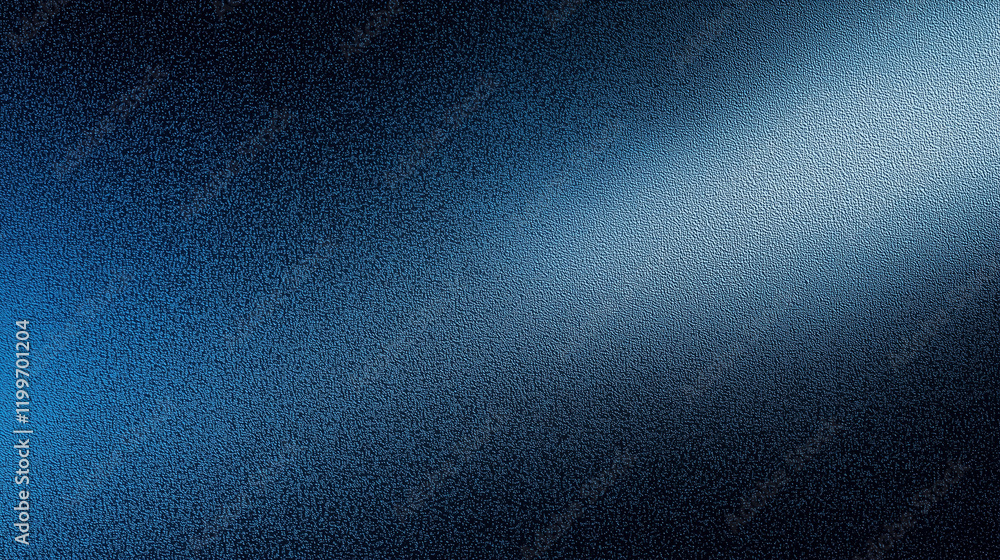Poster abstract blue denim texture background with spotlight and shadow, featuring a dark gradient effect. 