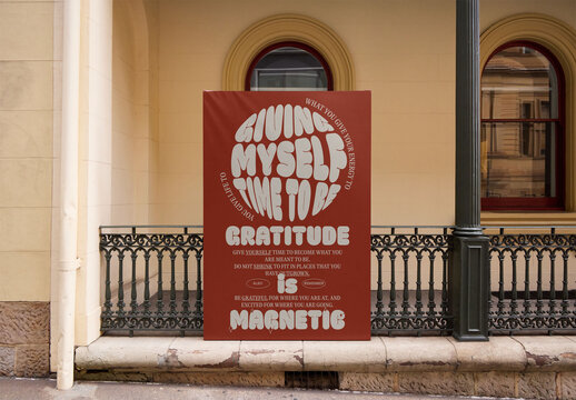 Mockup Signage Display Ready for Use in Sydney, Australia