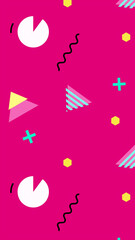 Geometric Abstract Retro Background