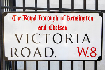 Victoria Road in Kensington, London