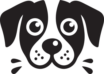 black and white dog