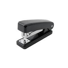 A black stapler designed for binding papers together efficiently.